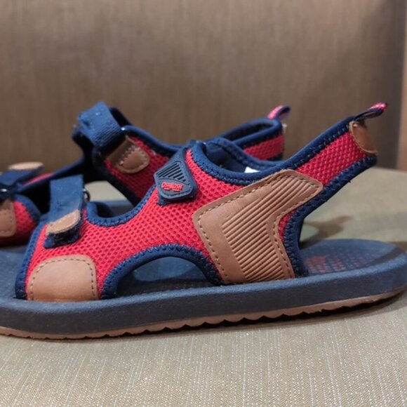 3/$20 Oshkosh BGosh Boys Tetris Play Sandal Adjustable Strap Boys Size 3 - Picture 5 of 9